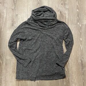 Gray Cowl Neck Sweater